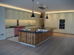 Engineered European rustic A oak floor installed throughout house in Bishops Park Fulham