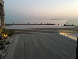 European rustic AB oak installed in beachside house